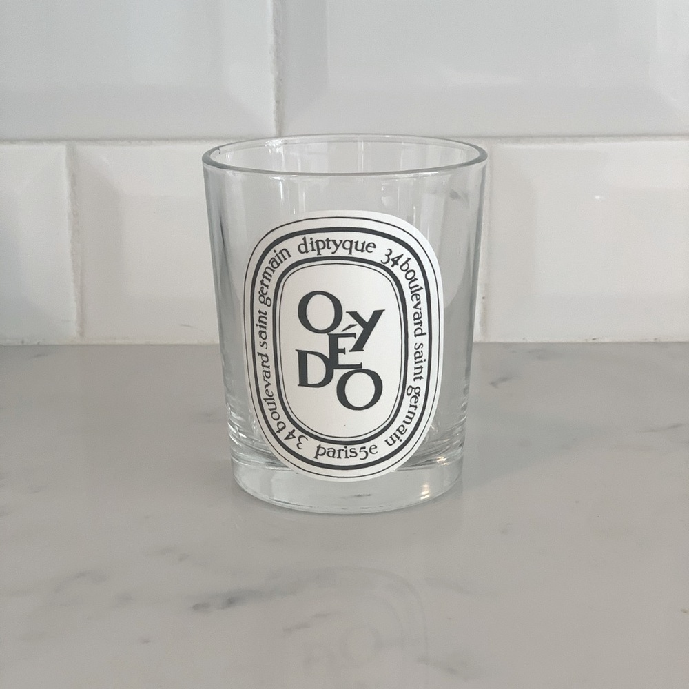 Full size! Empty diptyque glass